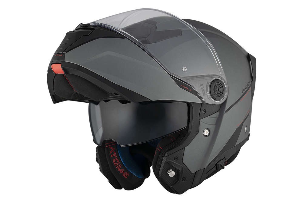 Casco Modular MT ATOM 2 SV SOLID A2 TITANIO MATE 8