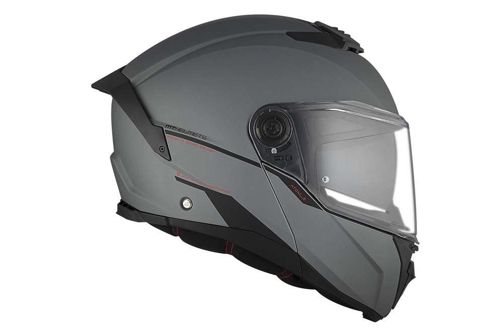 Casco Modular MT ATOM 2 SV SOLID A2 TITANIO MATE 1