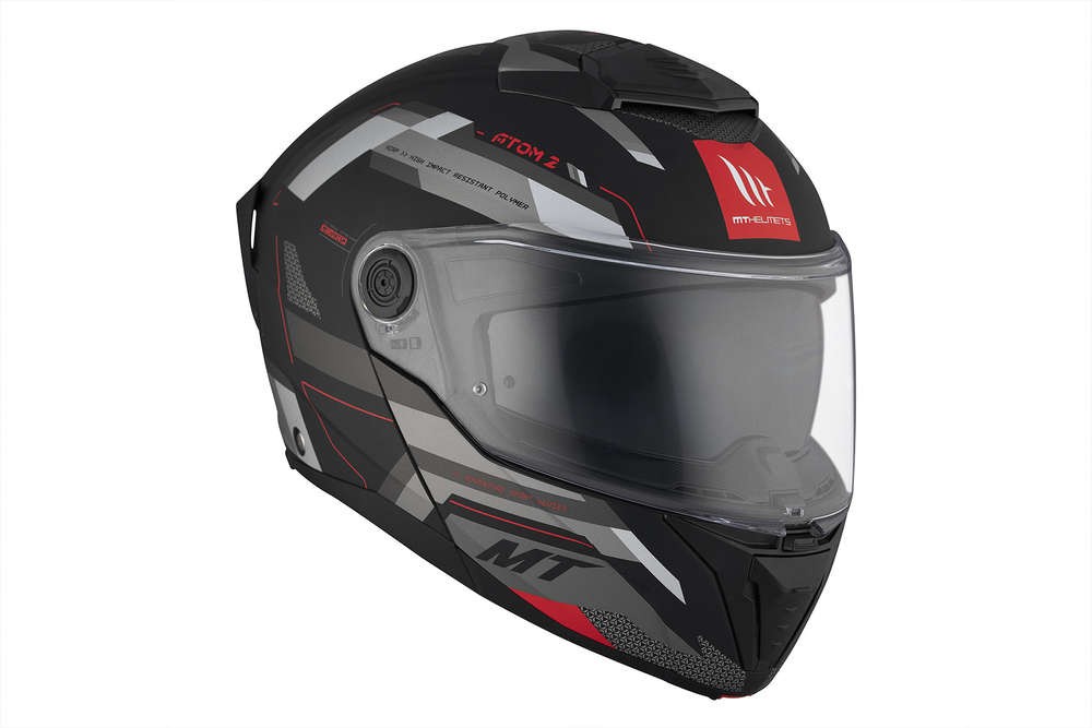 Casco Modular MT ATOM 2 SV BAST D5 NEGRO/GRIS MATE 4