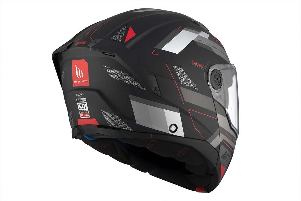 Casco Modular MT ATOM 2 SV BAST D5 NEGRO/GRIS MATE 6