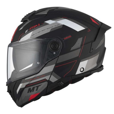 Casco Modular MT ATOM 2 SV BAST D5 NEGRO/GRIS MATE