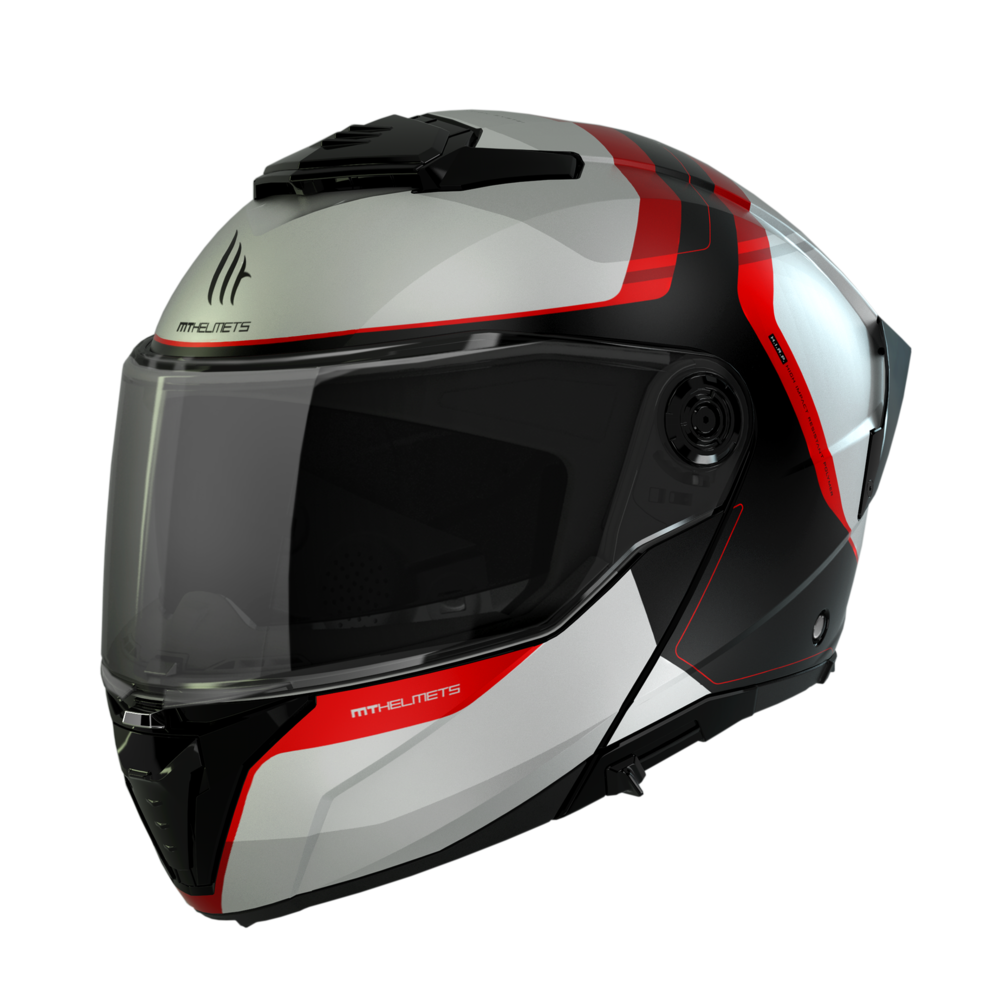 Casco Modular MT ATOM 2 SV EMALLA B0 BLANCO MATE 1