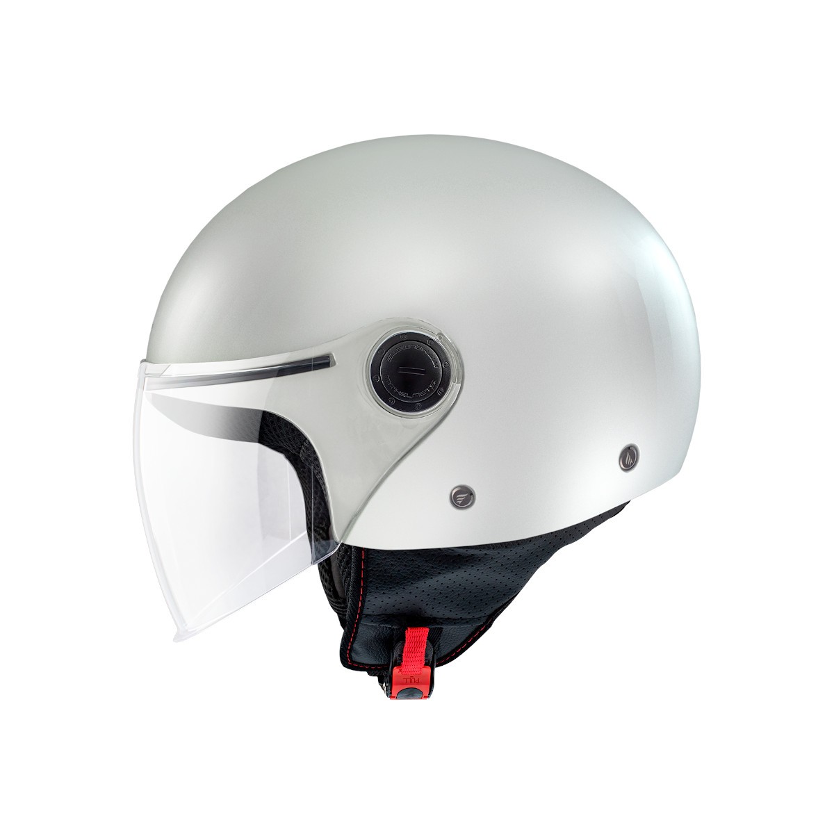 Casco MT STREET S SOLID A0 Blanco Brillo