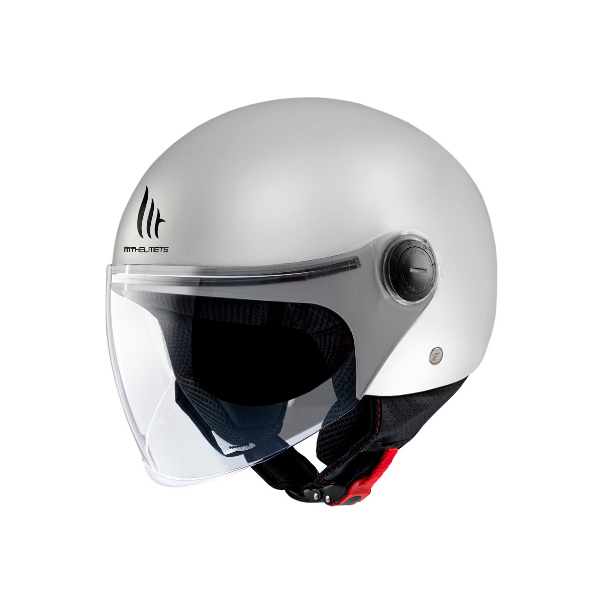 Casco MT STREET S SOLID A0 Blanco Brillo