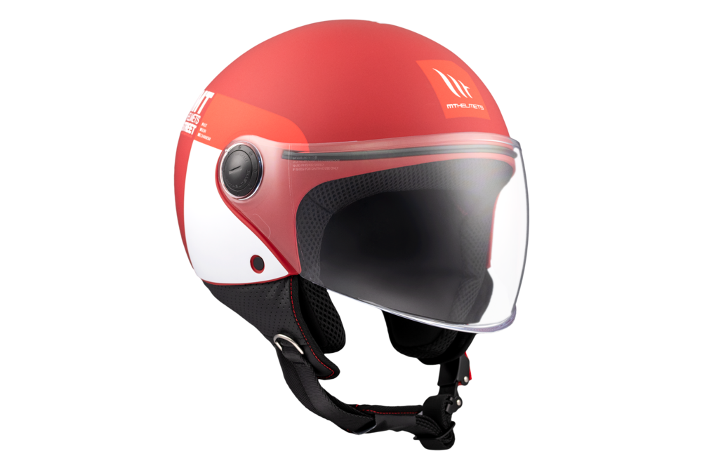 Casco Jet MT STREET S INBOARD C5 Rojo mate 6