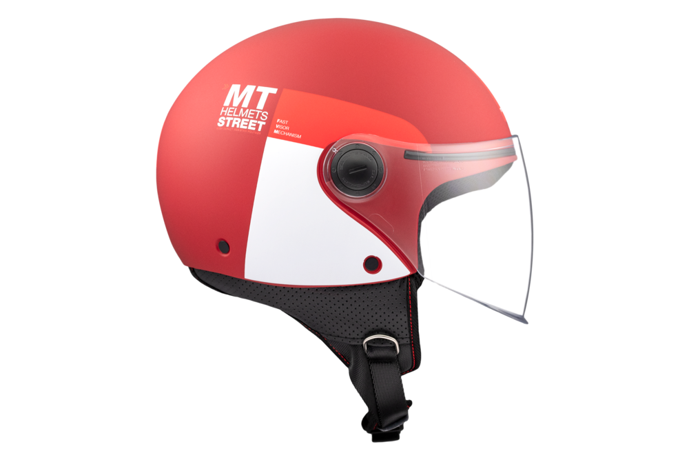 Casco Jet MT STREET S INBOARD C5 Rojo mate 7