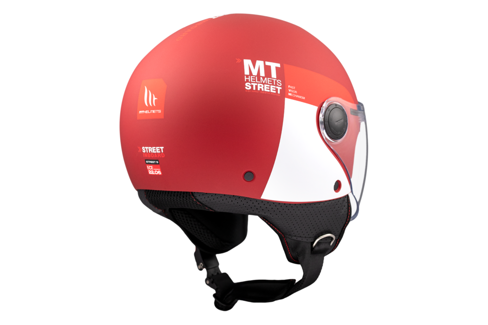 Casco Jet MT STREET S INBOARD C5 Rojo mate 5