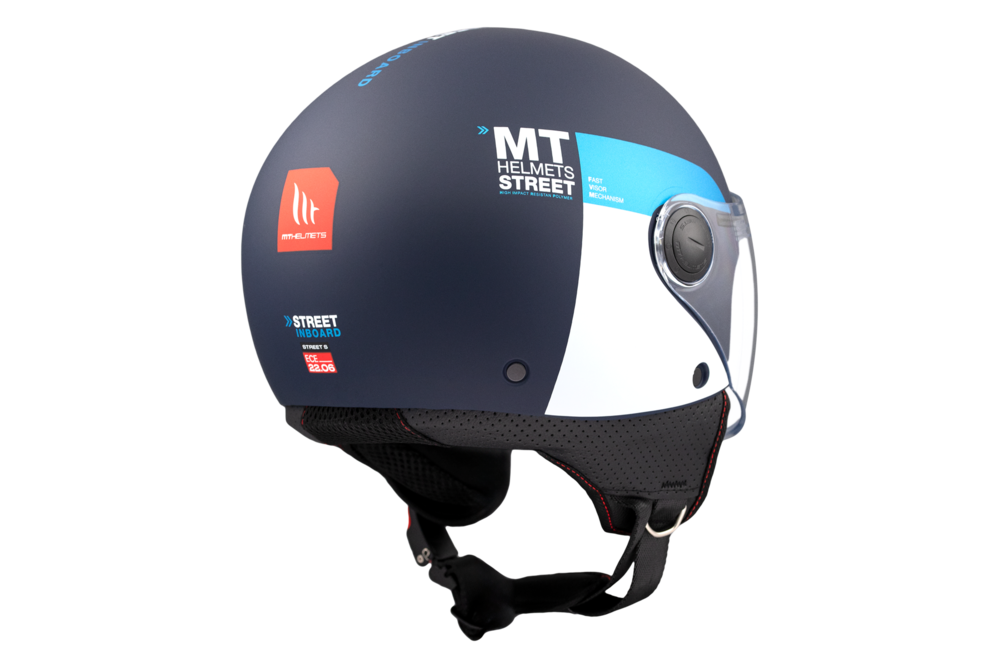 Casco Jet MT STREET S INBOARD C7 Azul mate 8