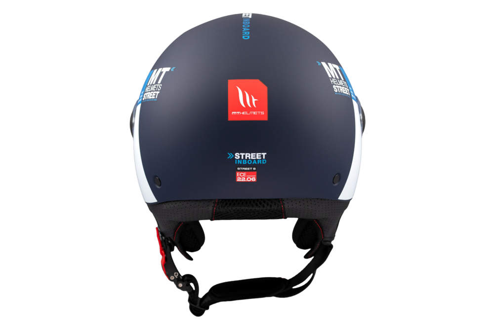 Casco Jet MT STREET S INBOARD C7 Azul mate 2