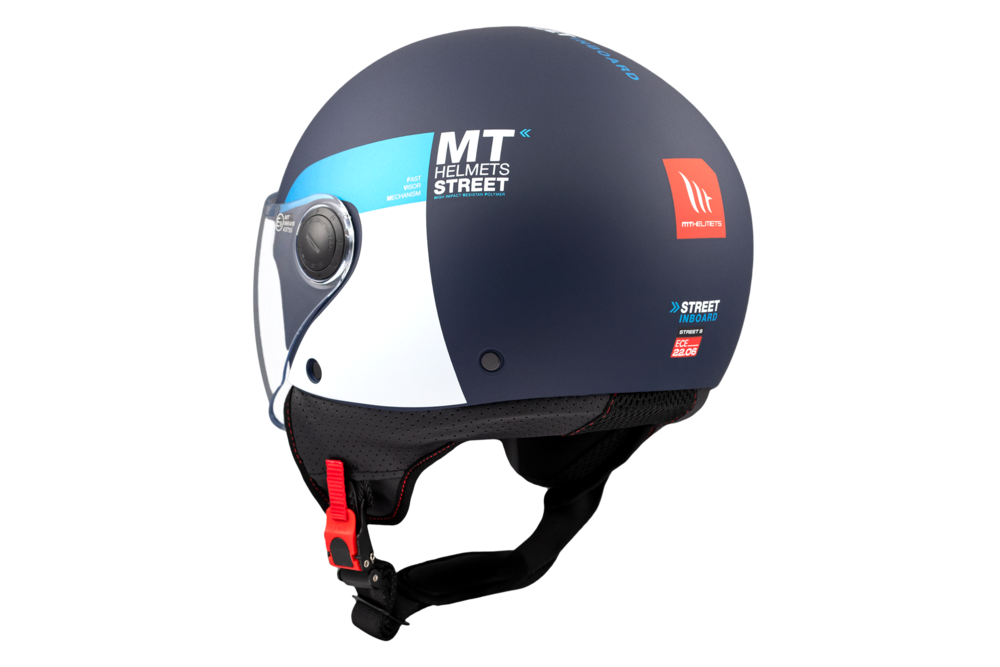 Casco Jet MT STREET S INBOARD C7 Azul mate 7