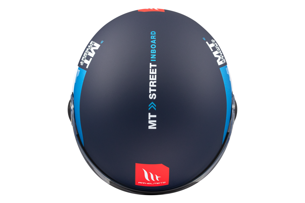 Casco Jet MT STREET S INBOARD C7 Azul mate 6