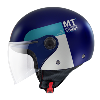 Casco Jet MT STREET S INBOARD C7 Azul mate