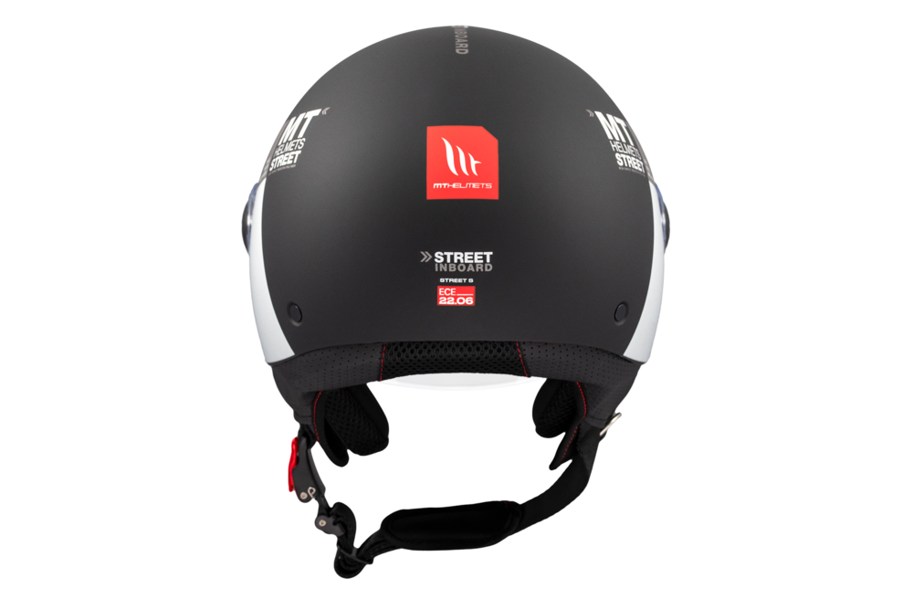 Casco Jet MT STREET S INBOARD D2 Negro/Gris mate 1