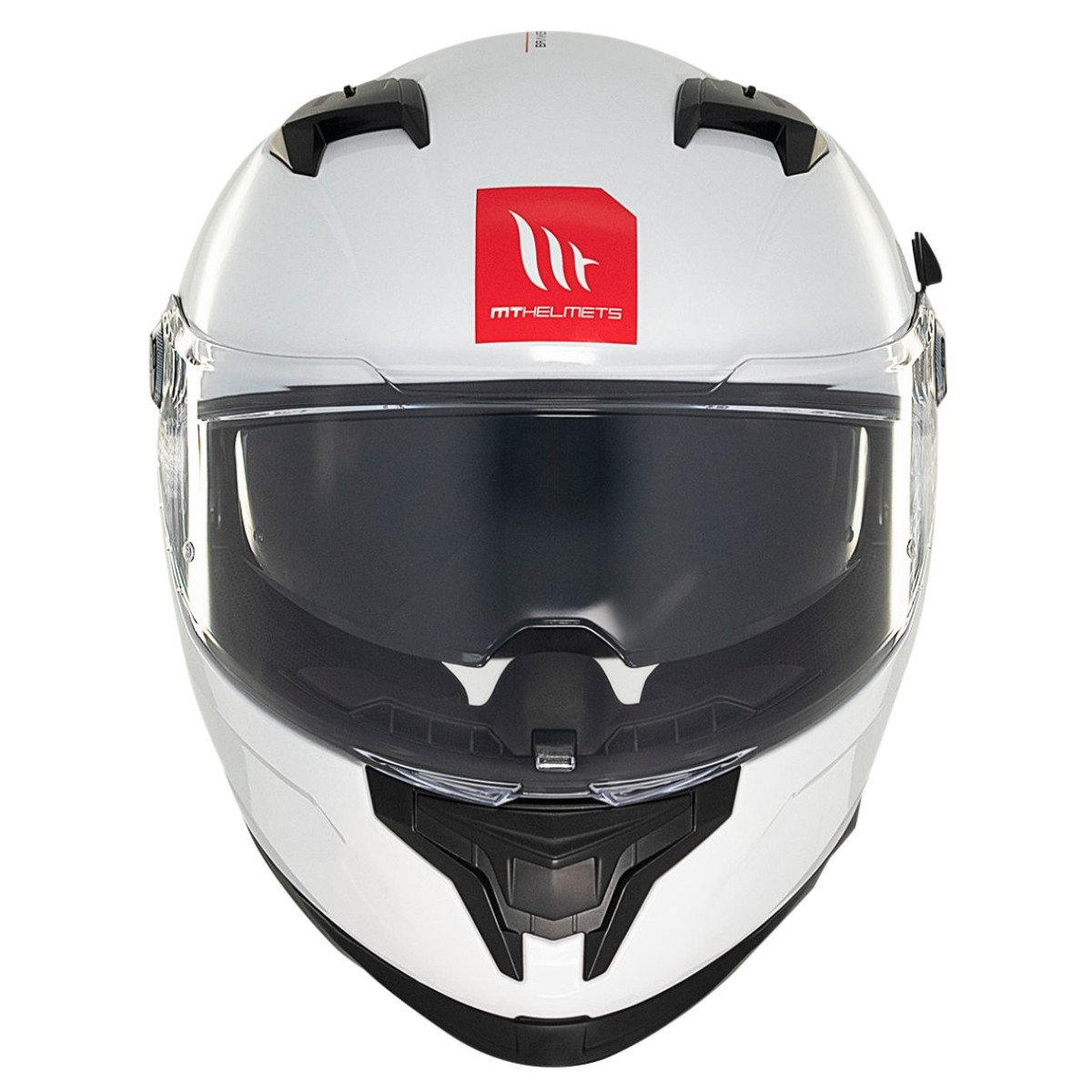 Casco Integral MT BRAKER SV SOLID A0 Blanco Perla Brillo