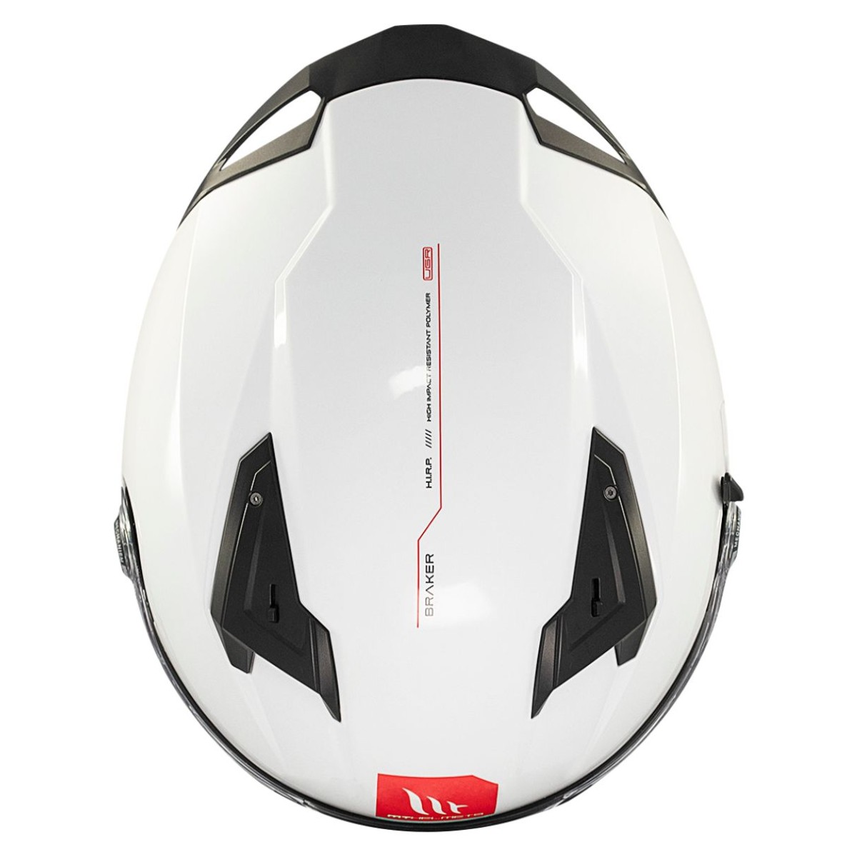 Casco Integral MT BRAKER SV SOLID A0 Blanco Perla Brillo