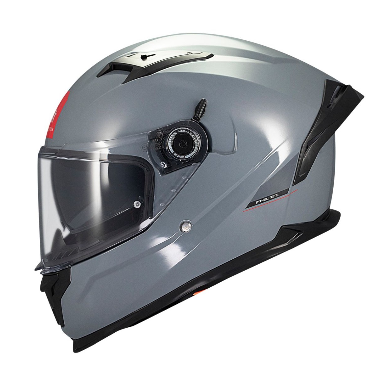 Casco Integral MT BRAKER SV SOLID A12 Gris Brillo