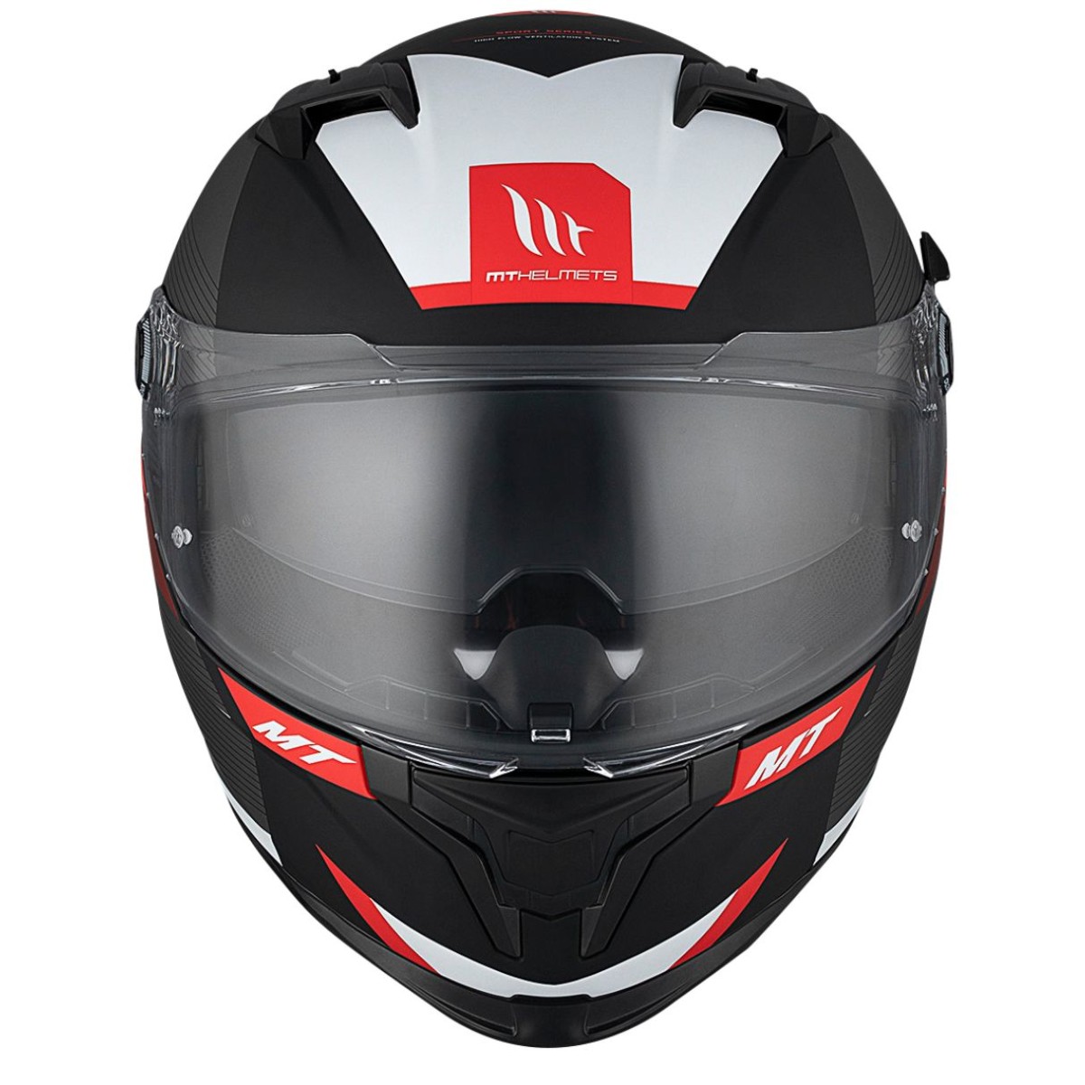 Casco Integral MT BRAKER SV CHENTO B5 Negro/Rojo Mate