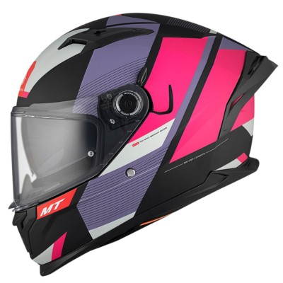 Casco Integral MT BRAKER SV CHENTO B9 Negro/Rosa/Lila Mate