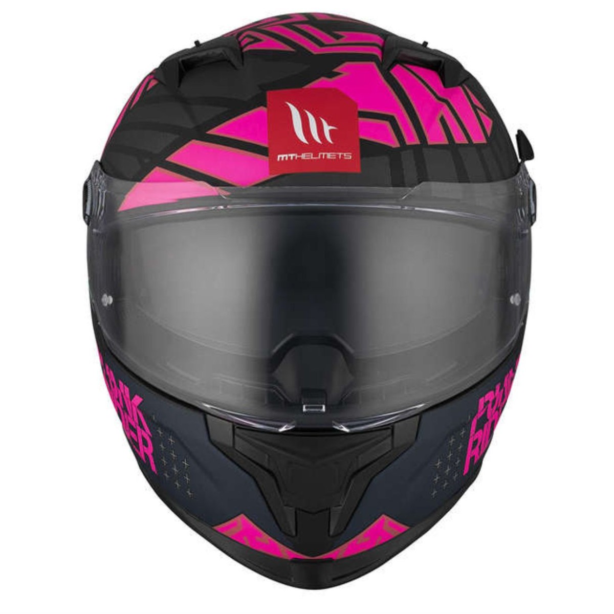 Casco Integral MT BRAKER SV PUNK RIDER B8 Negro/Fucsia Mate 5