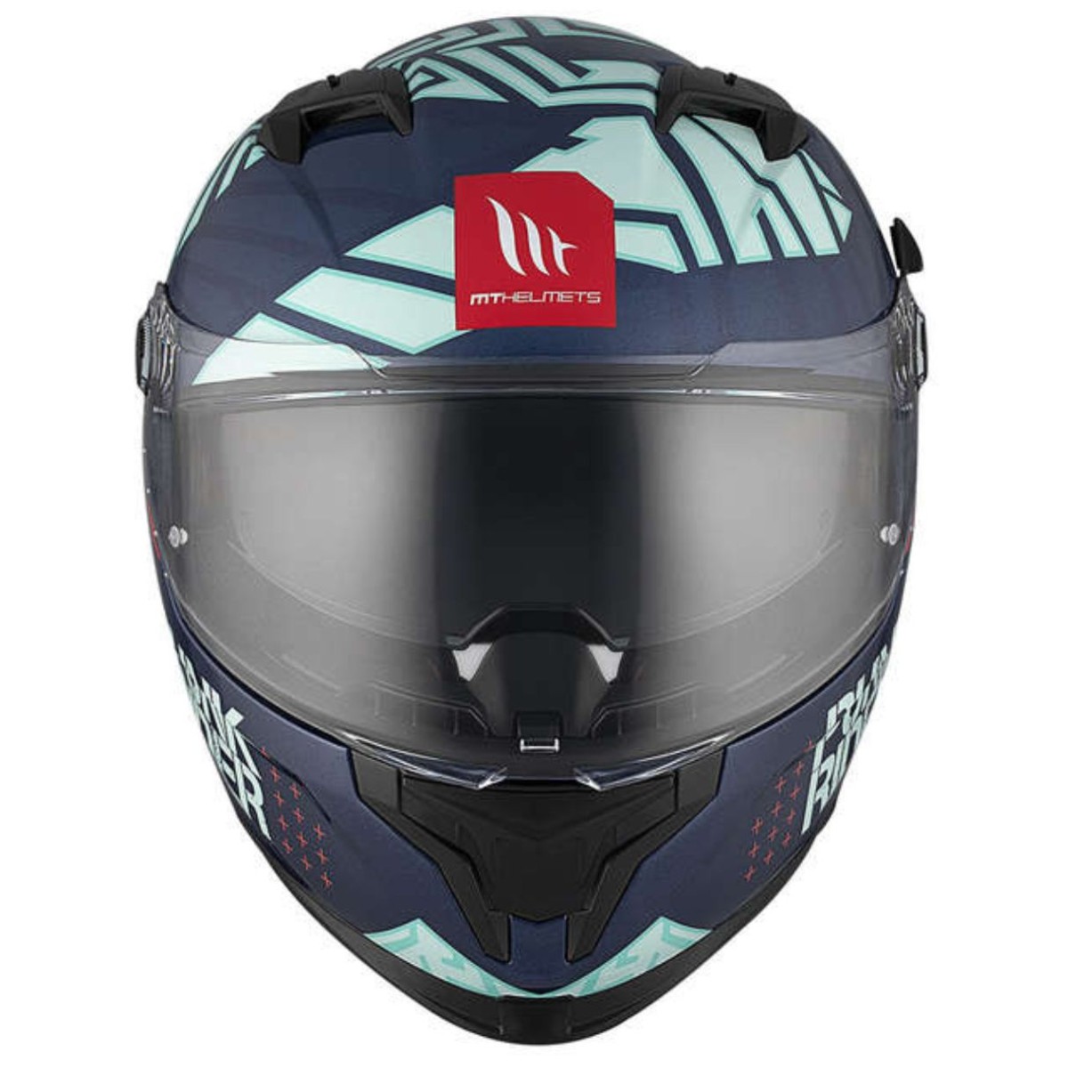 Casco Integral MT BRAKER SV PUNK RIDER C7 Azul Mate 4