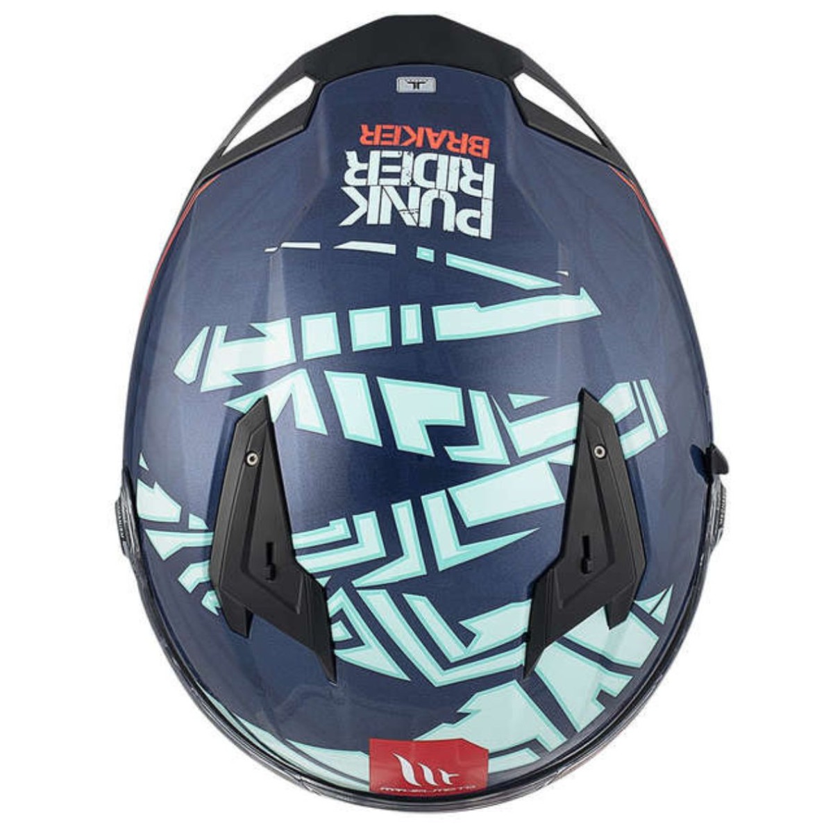 Casco Integral MT BRAKER SV PUNK RIDER C7 Azul Mate 1