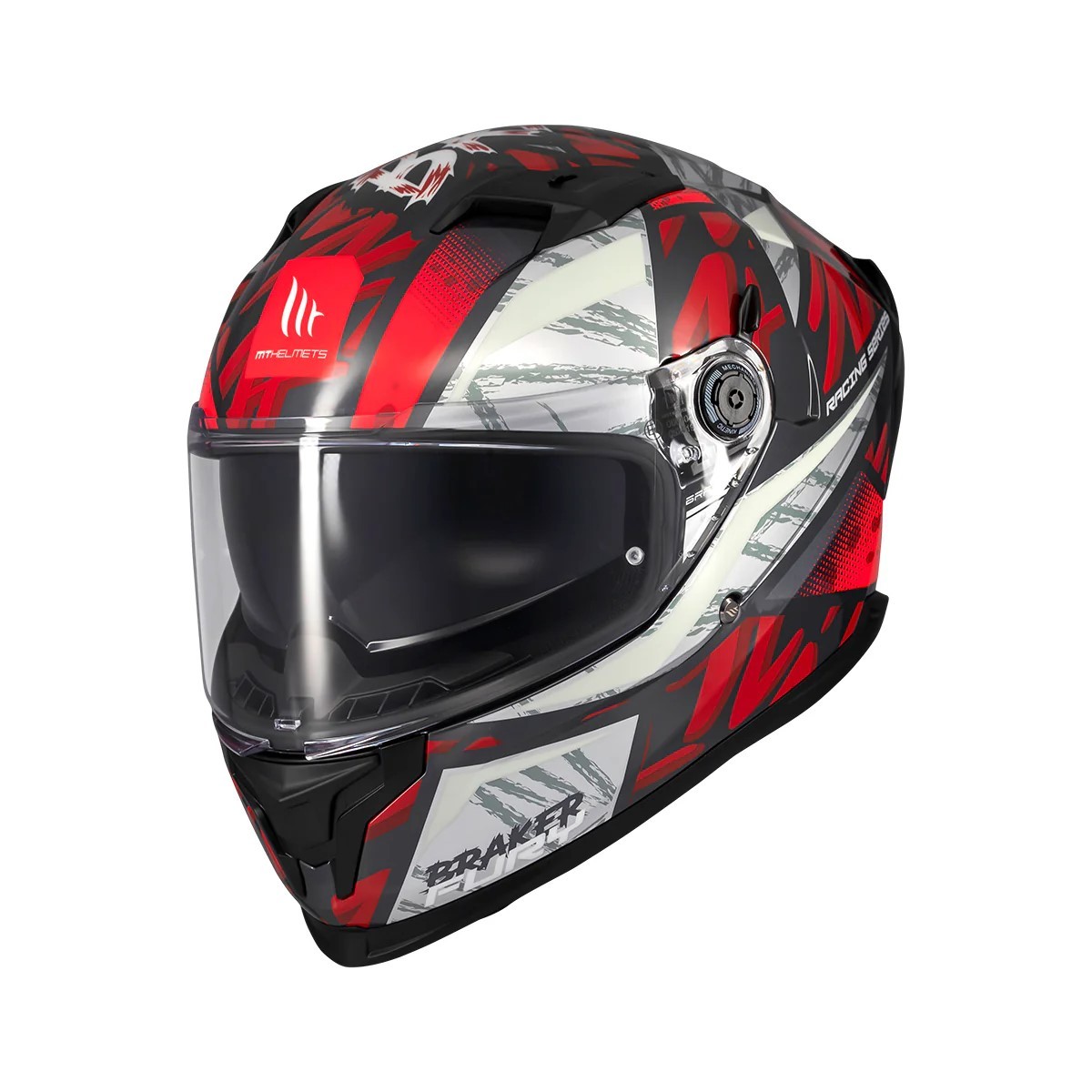 Casco Integral MT BRAKER SV FURY C5 Rojo Brillo 2