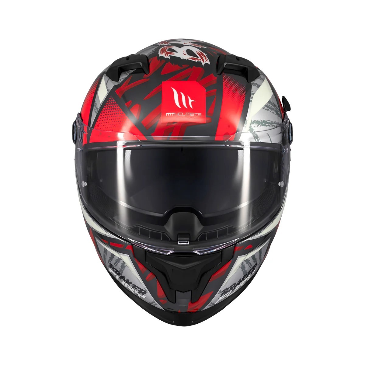 Casco Integral MT BRAKER SV FURY C5 Rojo Brillo 3