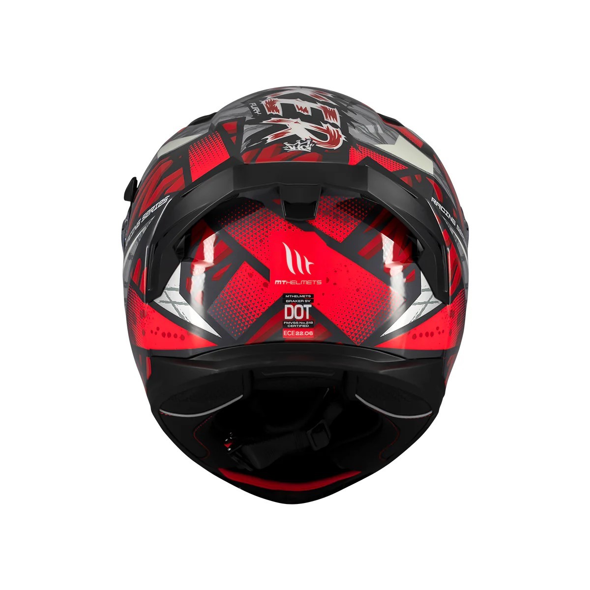 Casco Integral MT BRAKER SV FURY C5 Rojo Brillo 5