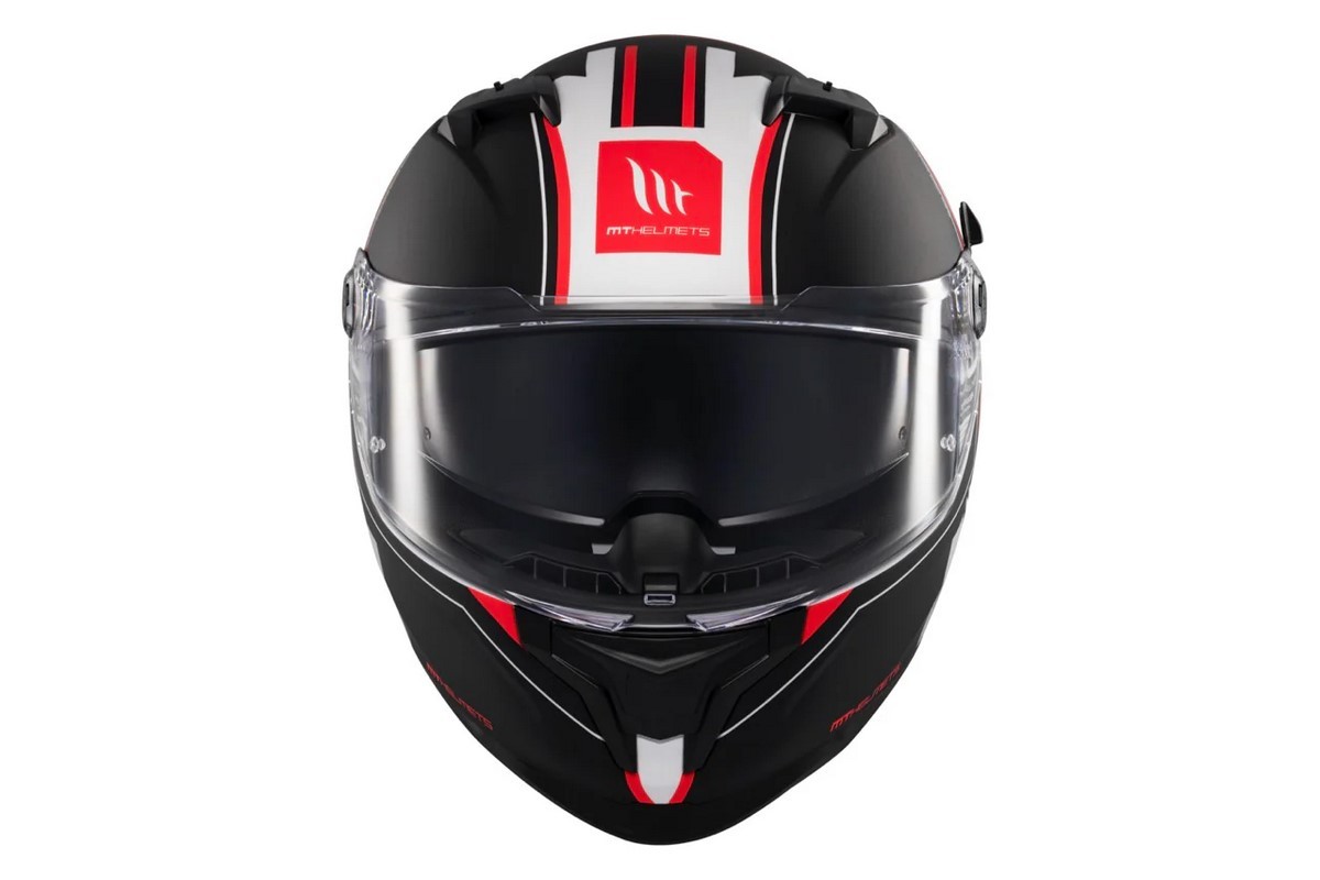 Casco Integral MT BRAKER SV CHARM A1 Blanco MATE 7