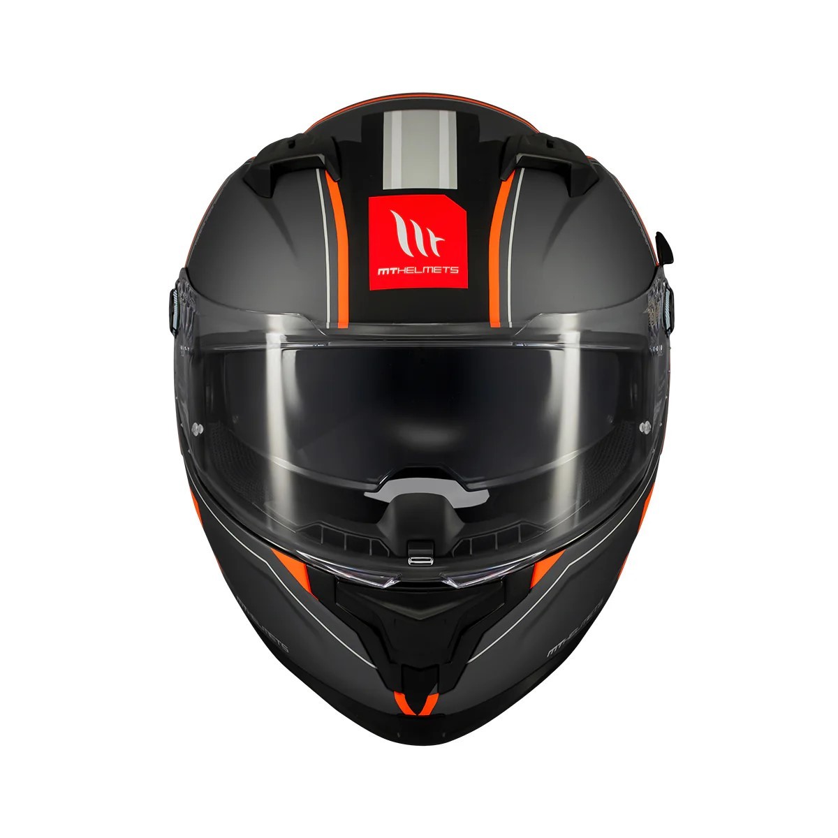 Casco Integral MT BRAKER SV CHARM B4 Naranja MATE 5