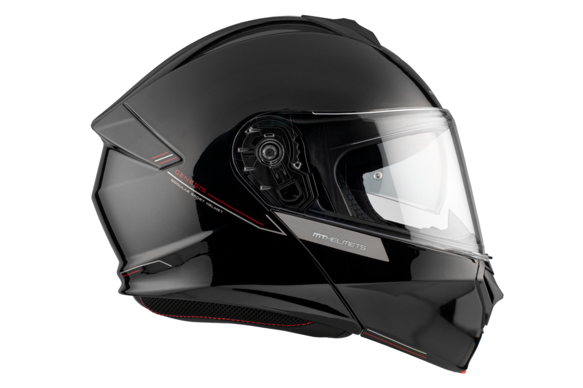 Casco MT GENESIS SV SOLID A1 Modular Negro Brillo 8