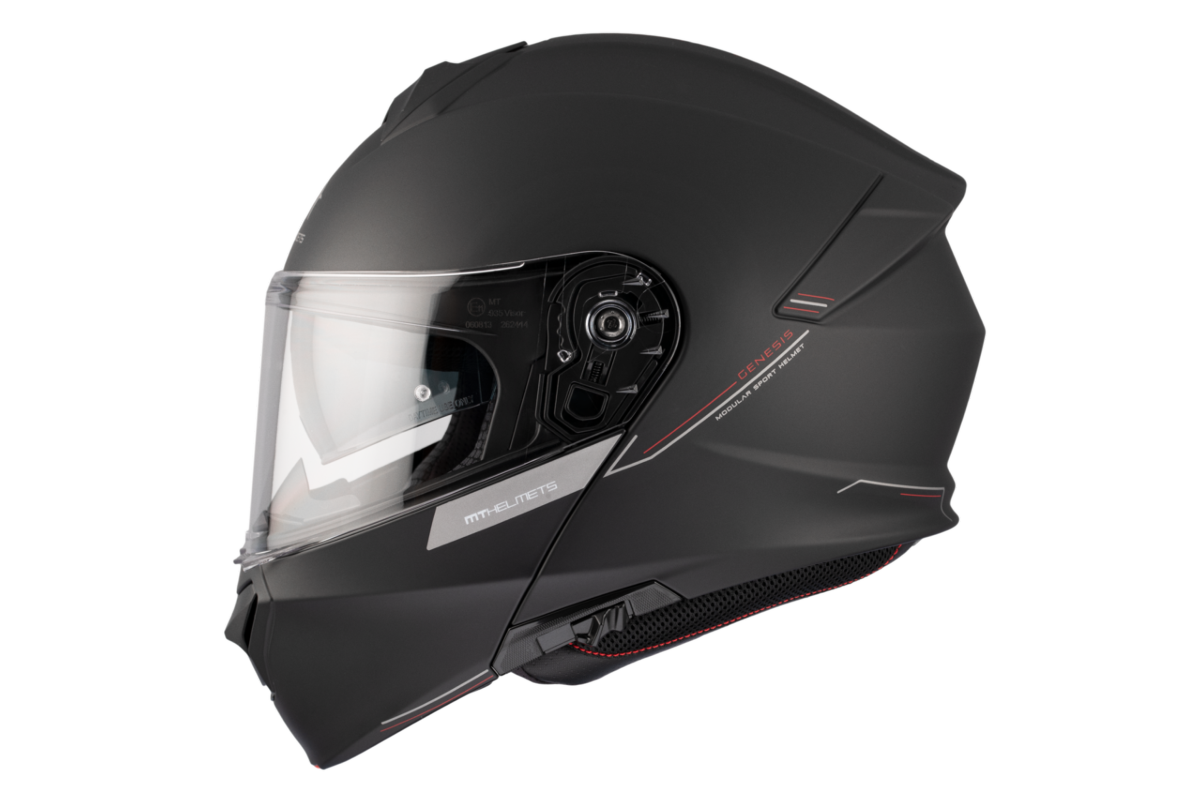 Casco Modular MT GENESIS SV SOLID A1 Negro Mate