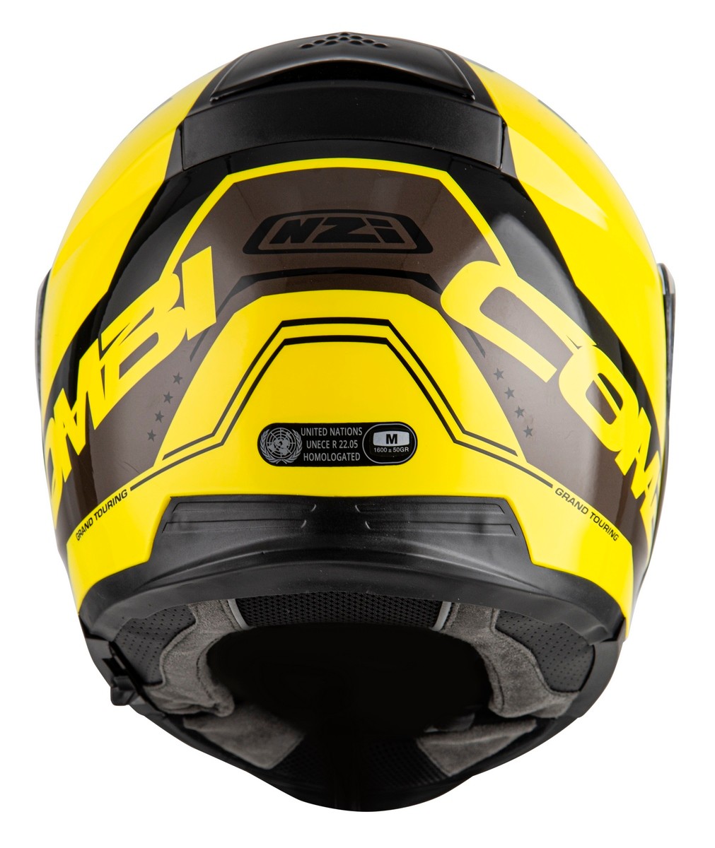 Casco NZI Combi 2 DUO SHOCK Amarillo/Negro 1