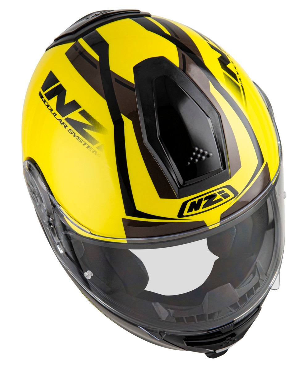 Casco NZI Combi 2 DUO SHOCK Amarillo/Negro 5