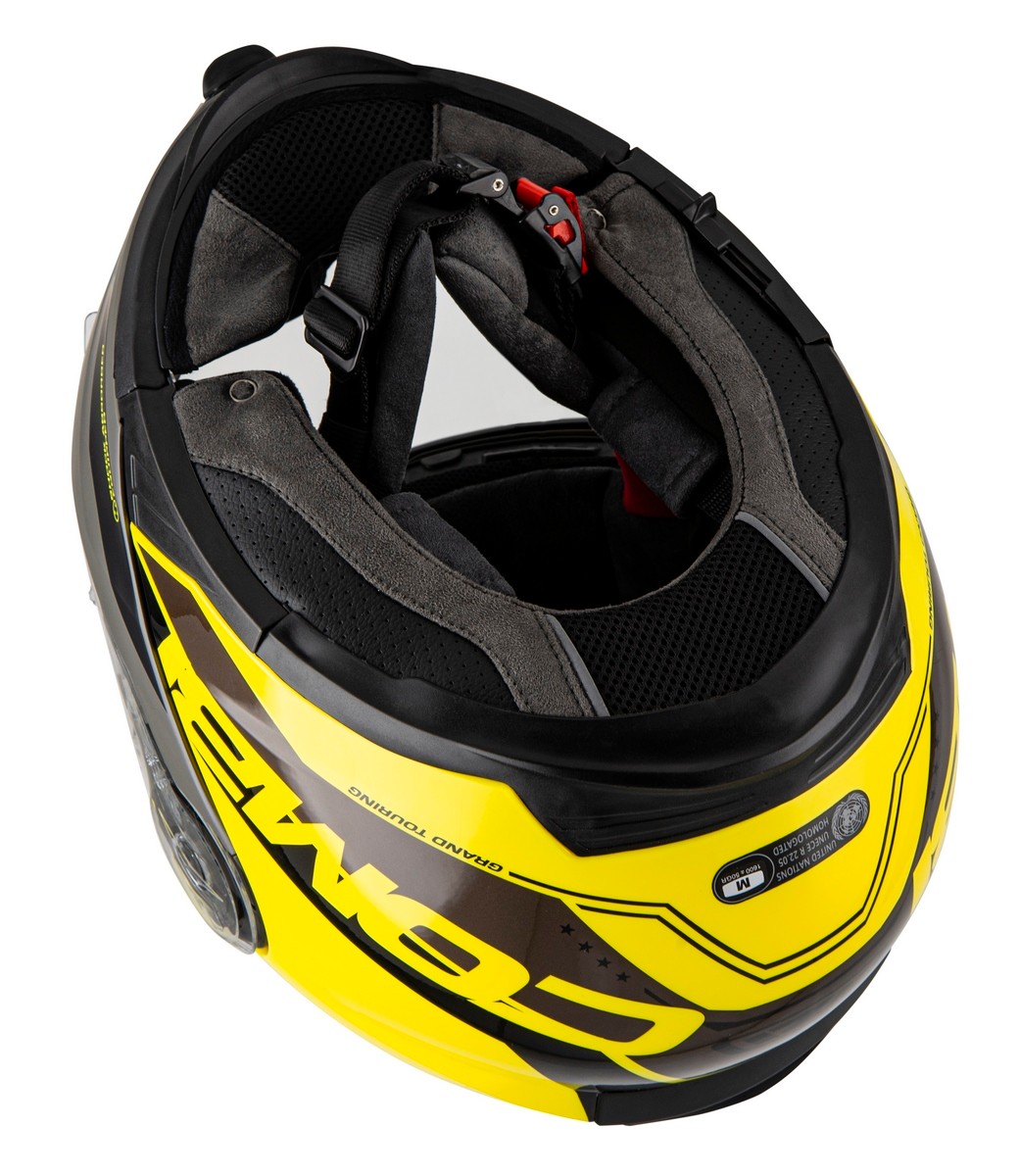 Casco NZI Combi 2 DUO SHOCK Amarillo/Negro 3