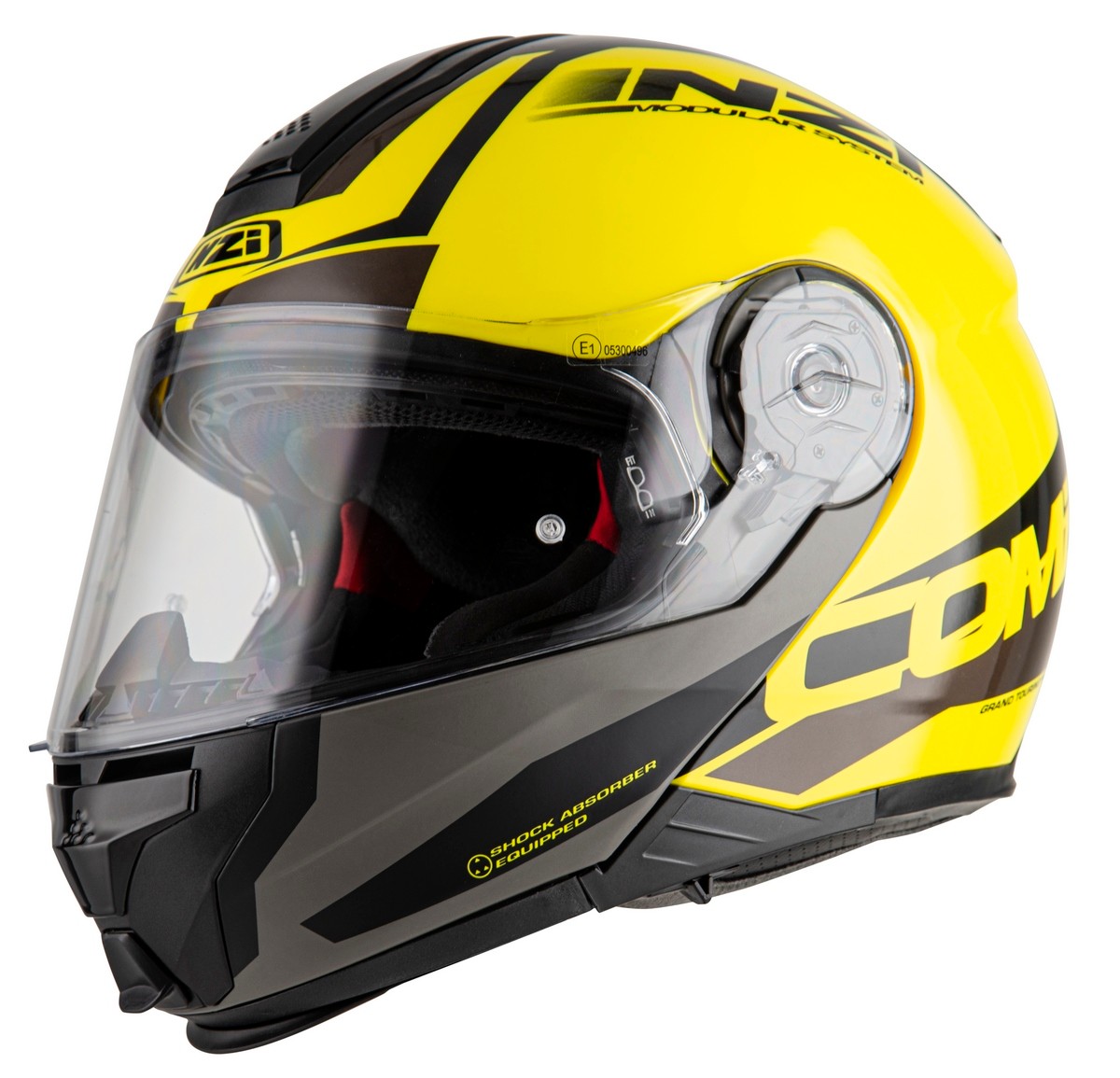 Casco NZI Combi 2 DUO SHOCK Amarillo/Negro 8