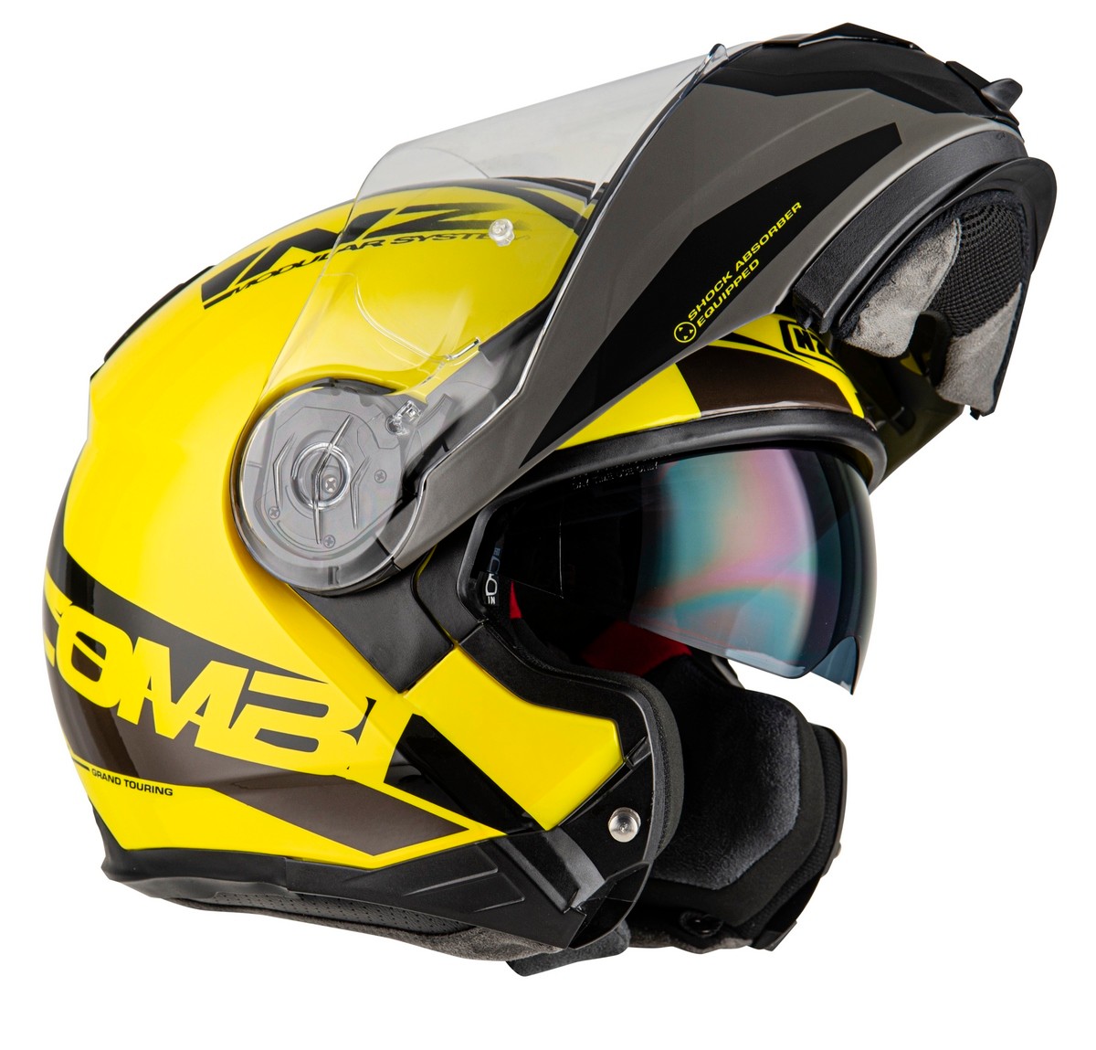 Casco NZI Combi 2 DUO SHOCK Amarillo/Negro 6