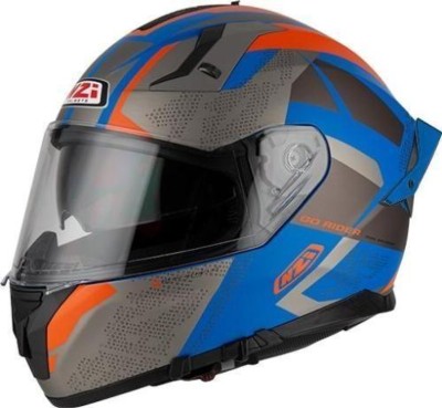 Casco NZI GO RIDER TRIDENT BLUE&ANTRACITE&ORANGE