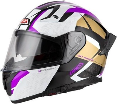 Casco NZI GO RIDER TRIDENT BLACK&PURPLE