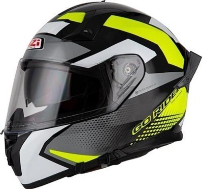 Casco NZI GO RIDER QUADRI BLACK&GREY&YELLOW