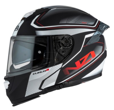 Casco NZI EURUS 4 STREAM DUO CHARMANT Negro/Blanco Mate
