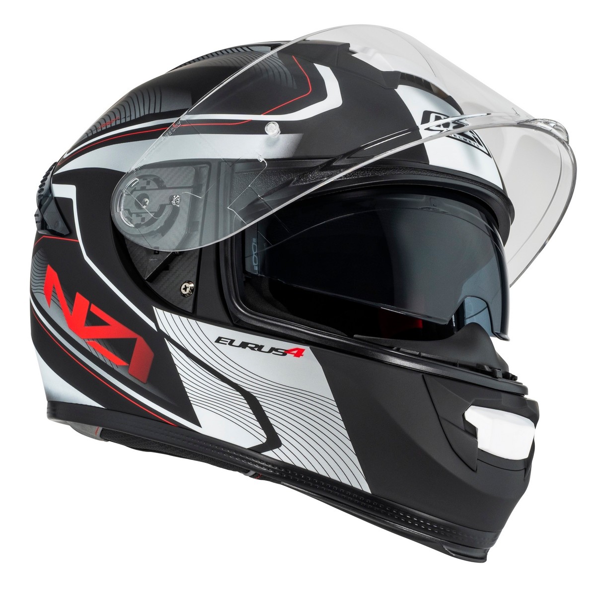 Casco NZI EURUS 4 STREAM DUO CHARMANT Negro/Blanco Mate 8