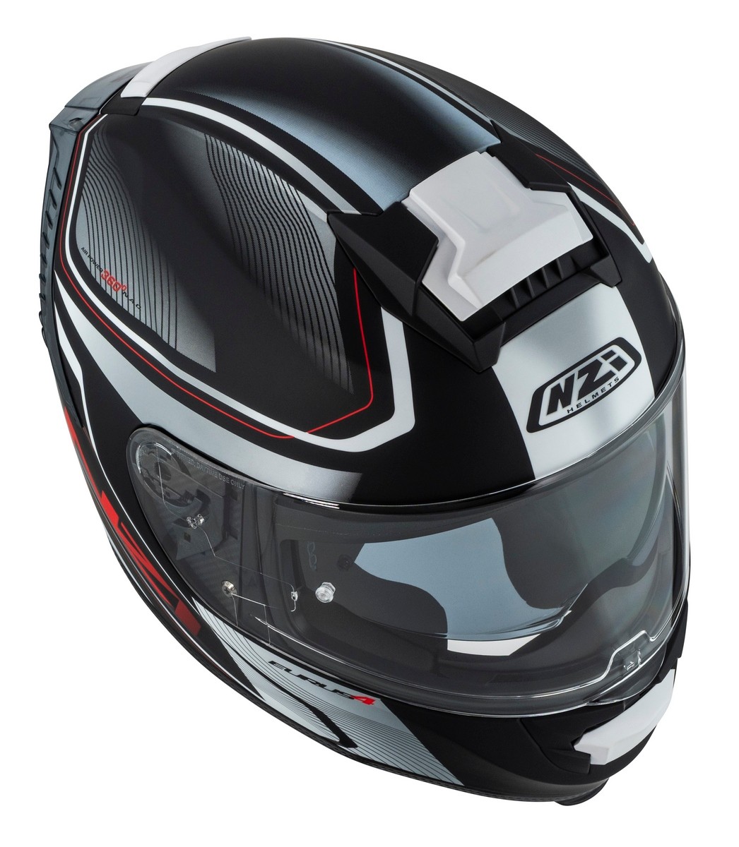 Casco NZI EURUS 4 STREAM DUO CHARMANT Negro/Blanco Mate 3