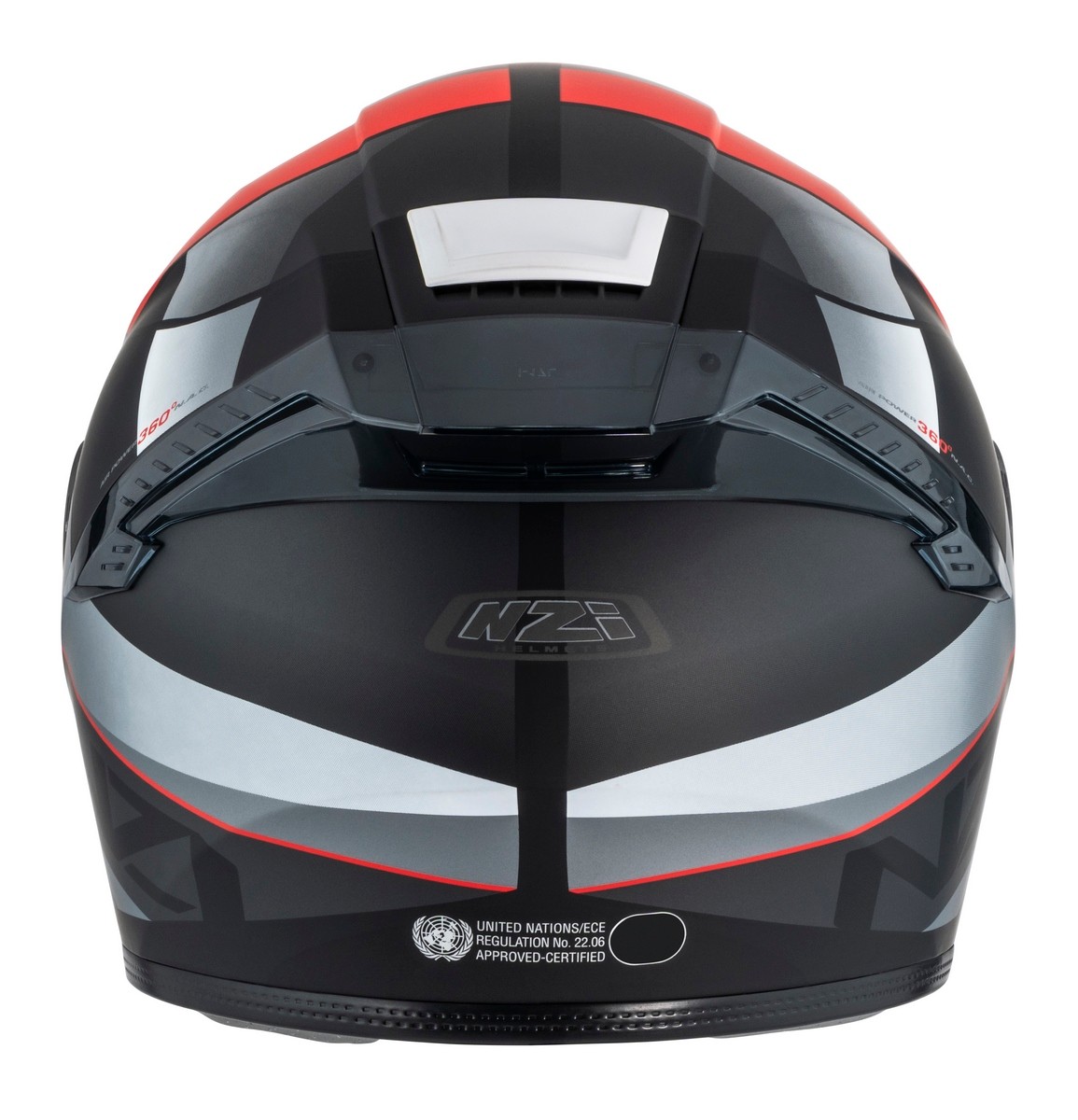 Casco NZI EURUS 4 STREAM DUO VANGUARD Negro/Rojo Mate 4