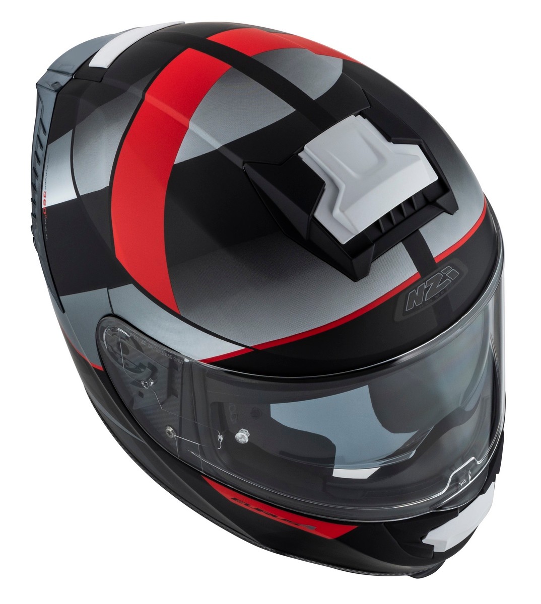 Casco NZI EURUS 4 STREAM DUO VANGUARD Negro/Rojo Mate 8