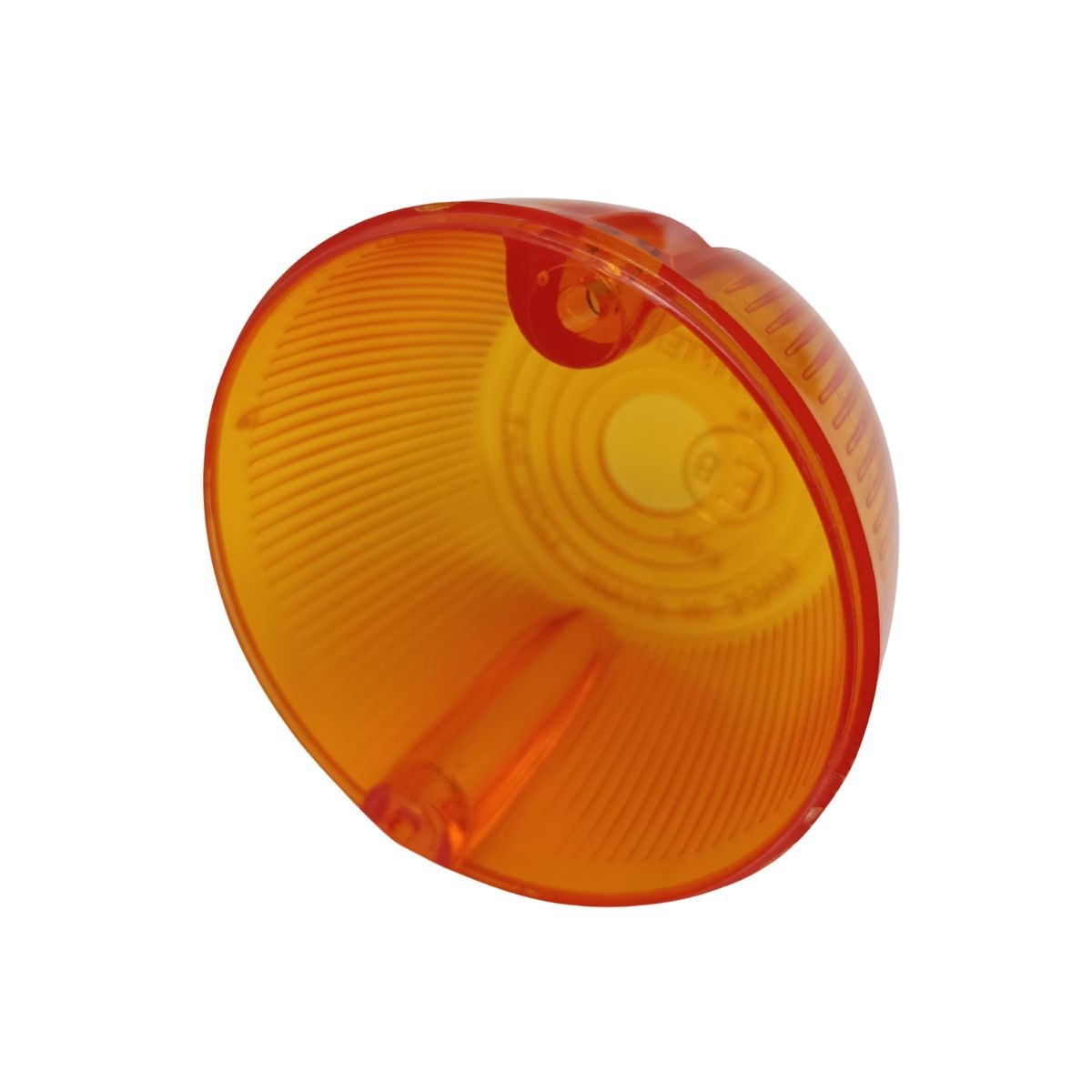 Cristal de recambio homologado para intermitentes Mobylette, Ducati y Bultaco. Referencia 0246000. Repuesto esencial para mantener la seguridad y originalidad de tu moto clásica. 1