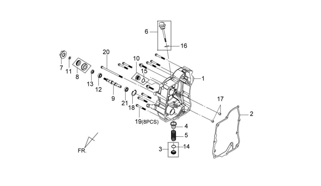 Retén mecánico del encendido SYM 19217-H9A-300 original 1