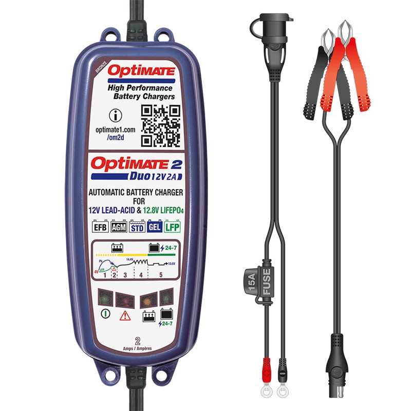 Cargador/Mantenedor de baterías OPTIMATE 2 DUO TM-550 3
