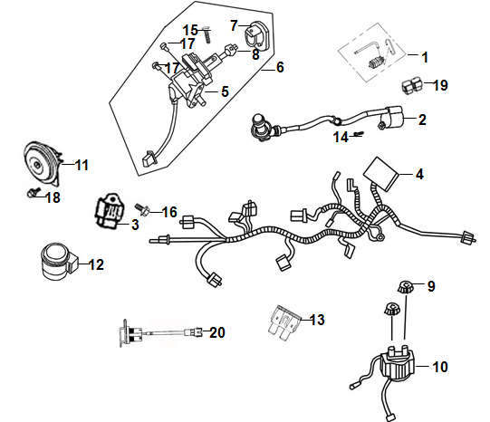 Embellecedor cerradura SYM original 35110-ALA-000 Repuesto cerradura SYM Fiddle Jet 14 Symphony