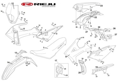 Protector de piñón motor AM para Rieju MRT 50 E5/E5+ ref 0/K00.220.0510